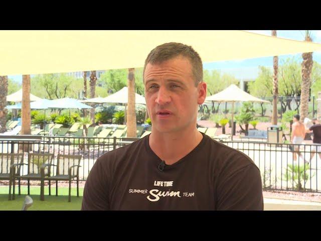 Olympic gold medalist Ryan Lochte inspires future swimming champions