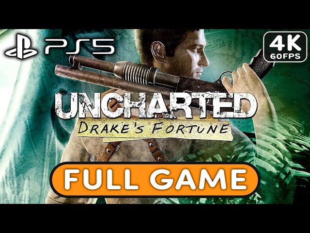 UNCHARTED DRAKE'S FORTUNE REMASTERED Gameplay Walkthrough FULL GAME [PS5 4K 60FPS]