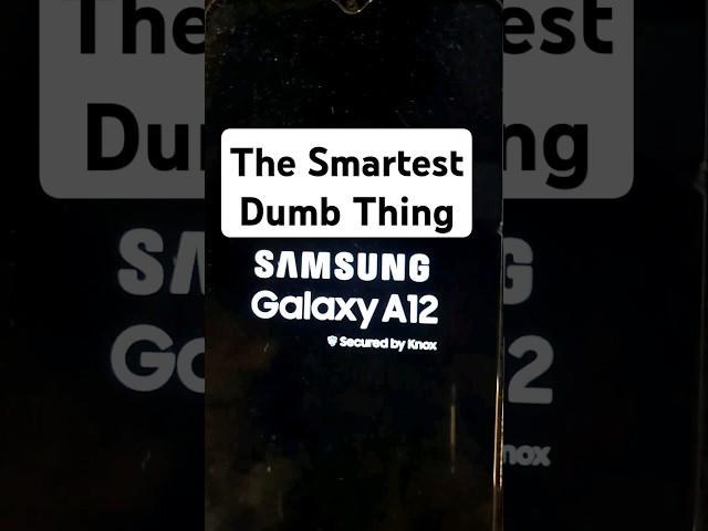So Smart it's Dumb - Samsung Galaxy A12 - Never Forget your pin pattern or password