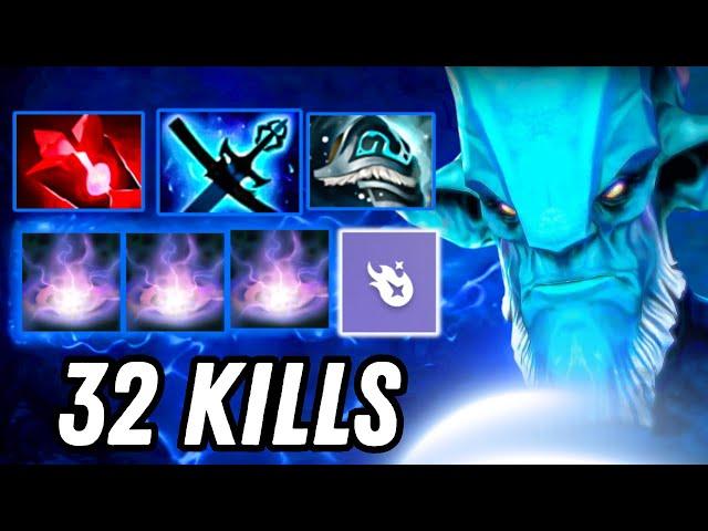 Mid Lane Leshrac 32Kills Bloodstone + Yasha and Kaya Builds Carry Dota 2