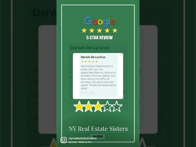 Another 5 star ⭐️⭐️⭐️⭐️⭐️Client review! #westchesterrealtor #realtorreviews #realtor #nyrealestate