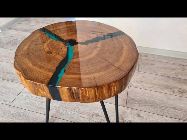 DIY oak slice coffee table#woodworking #epoxy##epoxytable