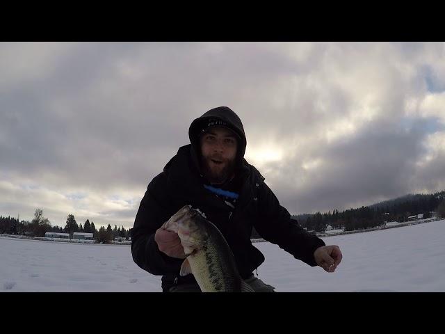 Hauser Lake Idaho 2019 ice fishing