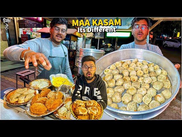 Model Town ka Evening Street Food India | Punjabi Momos Chaat, Cassata Pizza