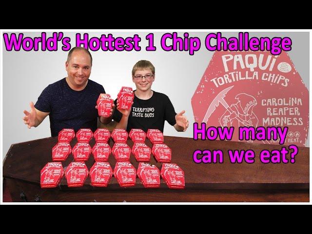 World's Hottest One Chip Challenge ... how many can we eat? : Crude Brothers