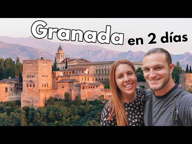 GRANADA en 2 días ¿Qué ver y hacer?  GUÍA DE VIAJE (4K) Andalucía - España