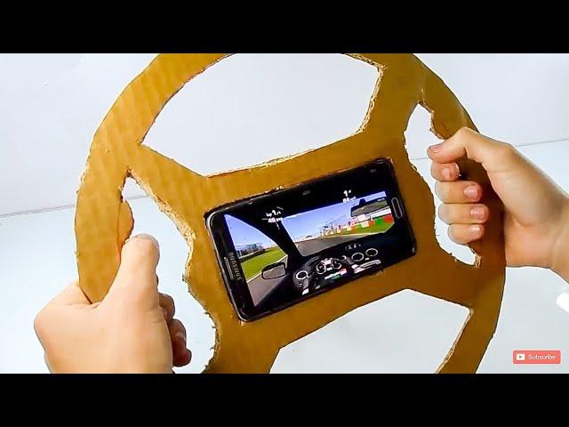 Gaming Steering Wheel Out of cardboard | Mr. Thinker