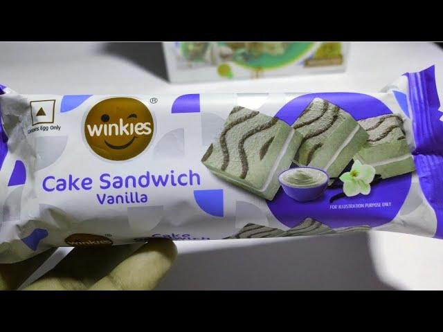 winkies cake sandwich Vanilla unboxing ₹10