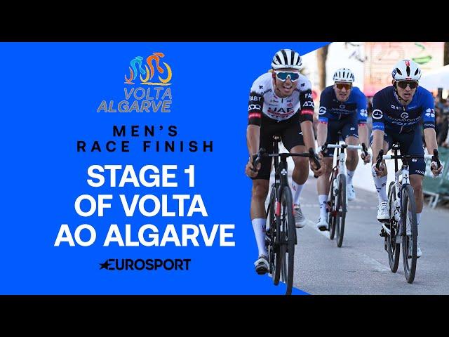 FARCICAL FINISH  | Men's Stage 1 Final KM's Volta Algarve 2025 | Eurosport Cycling