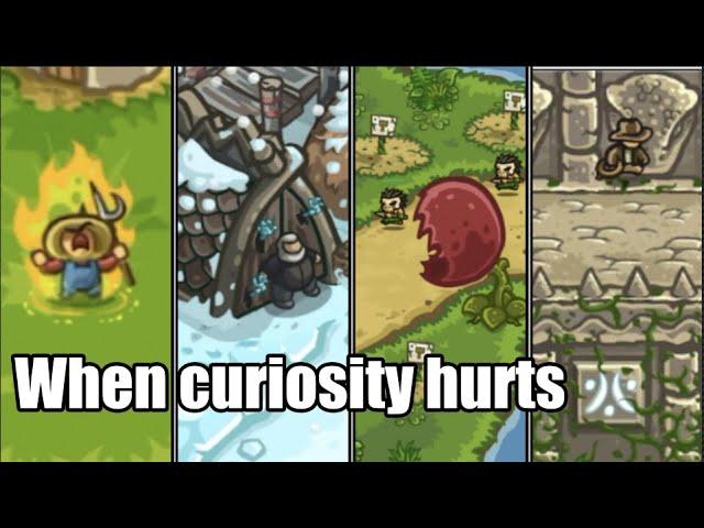 When curiosity is HARMFUL #kingdomrush #towerdefense #applearcade