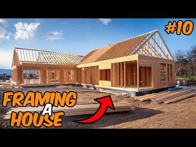 Building A House #10 | Roof Sheathing, Fascia Board, Bracing, and Completion