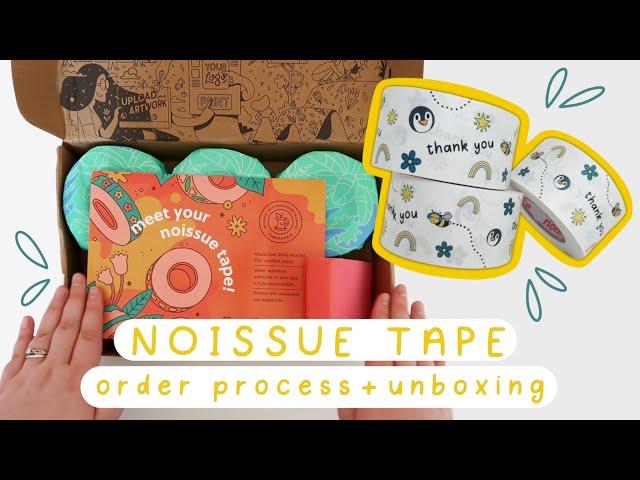 NOISSUE custom packaging tape, order process and unboxing | Branded and sustainable packaging!