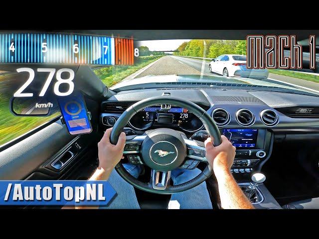 FORD MUSTANG MACH 1 | TOP SPEED on Autobahn by AutoTopNL