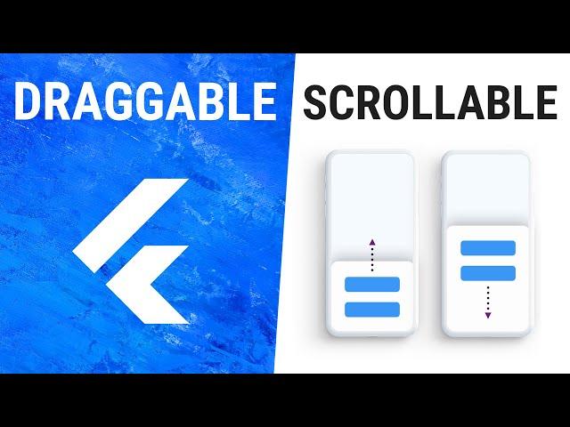 Flutter DraggableScrollable Widget