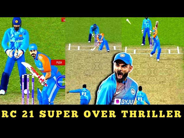 Real Cricket 21 Gameplay || IND vs SL Super Over || Real Cricket 21