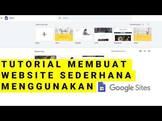 Membuat Website Menggunakan Google Sites