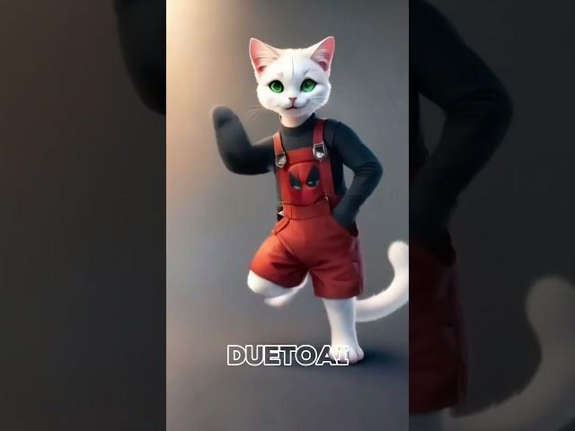 Deadpool and Wolverine - Bye Bye Bye - NSYNC #nsync #deadpoolandwolverinetrailer #shorts #dance #cat