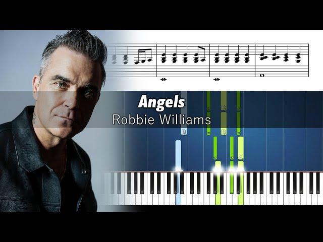 Robbie Williams - Angels - ACCURATE Piano Tutorial