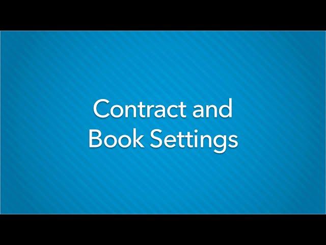 Contract and Book Settings - Virtual Training Series | Lifetouch