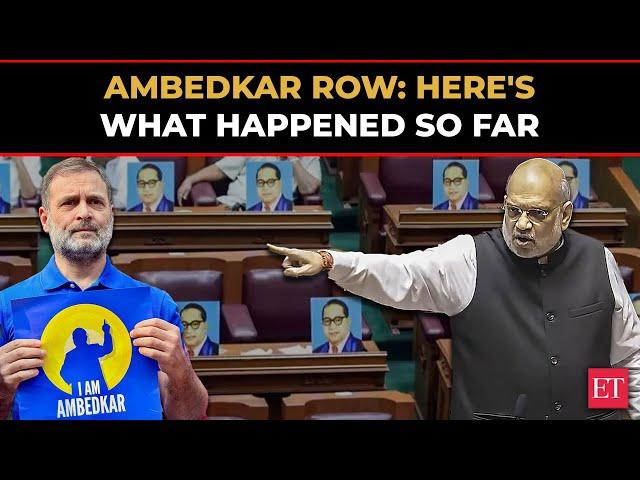 Ambedkar row: From Amit Shah's speech to Rahul Gandhi's alleged 'push', here's what happened so far