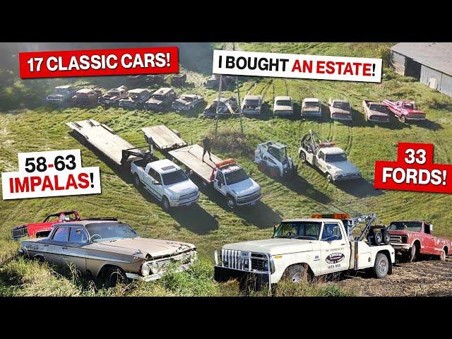 I Rescued 17 Abandoned Cars!! 1933 Fords, 58 Impala Sport Coupes, Chevy C10 Trucks and MORE!