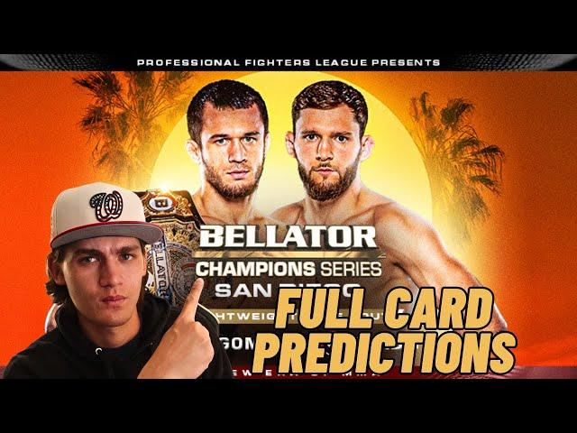 BELLATOR CHAMPIONS SERIES SAN DIEGO NURMAGOMEDOV VS. SHABLIY FULL CARD PREDICTIONS!