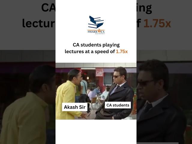 Every CA Students can Relate #gst #incometaxation #freeclasses #cainter #may25 #hakkseca