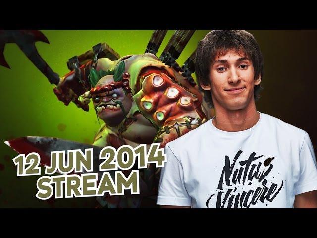 Dota 2 Stream: Na`Vi Dendi - Pudge (Gameplay & Commentary)