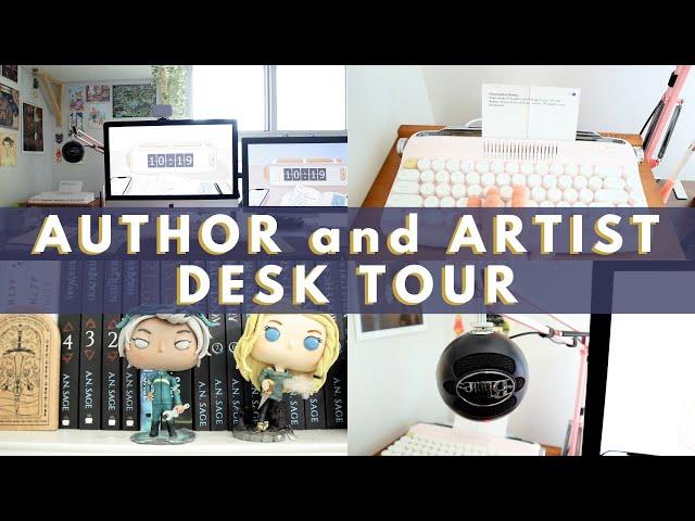 Author & Graphic Artist Desk Walkthrough // Creative Workspace Tour