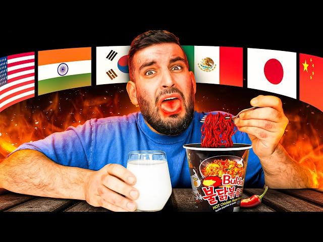 I Ate The Spiciest Snacks From Every Country