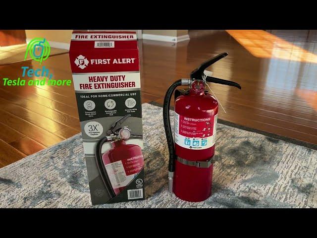 First Alert Heavy Duty Fire Extinguisher Unboxing and Review