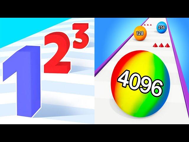 Number Master VS Rolling Ball Run Numbers Game Android iOS Gameplay #1