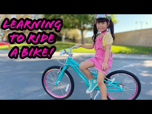 CHACHA GETS A HUGE SURPRISE | LEARN TO RIDE A BIKE | **CHACHA SHEN**