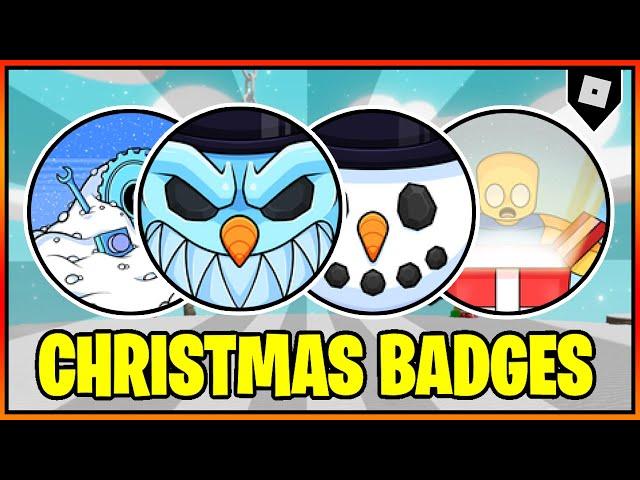 How to get EVERY CHRISTMAS BADGE in SLAP BATTLES  || Roblox