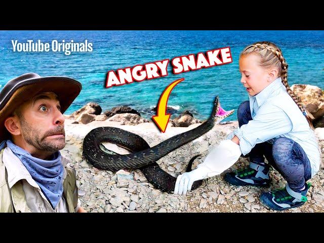 ANGRY SNAKE Bites Fearless Girl!