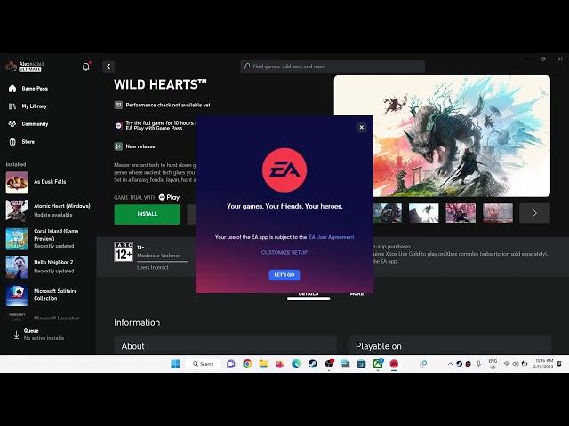 How To Download & Install WILD HEARTS Trial On PC Xbox Game Pass Users