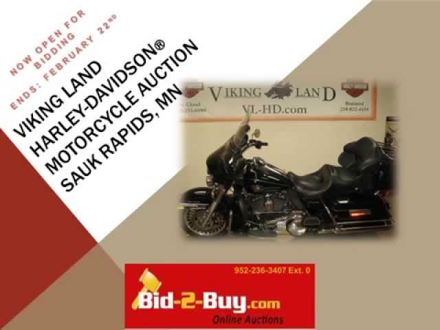 Viking Land Harley Davidson Motorcycle Online Auction. NOW OPEN FOR BIDDING. ENDS FEBRUARY 22, 2015