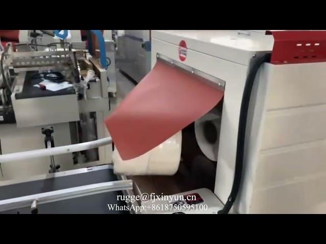 High speed tape handle small bobbin paper shrink packing machine