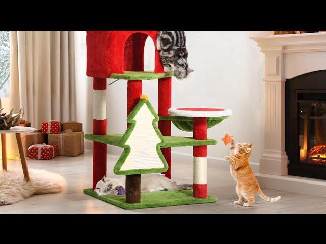 BEST Christmas Cat Trees for Indoor Cats - YITAHOME Review