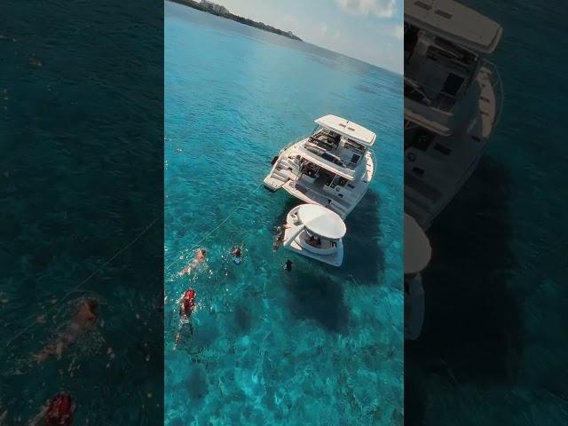 "Luxury Yacht Experience at Isla Mujeres | Leopard Yacht with VIP Sea Lounge"