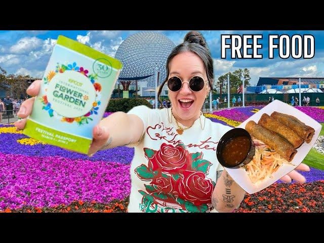 EPCOT Garden Graze CHALLENGE: Score FREE Food At Disney World's Flower & Garden Festival 2025!