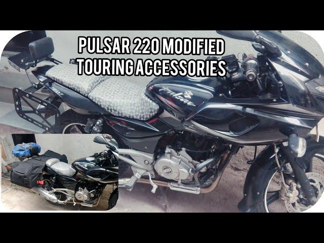 New Pulsar 220 modified luggage carrier saddle stay backrest touring accessories bs6 2024 top box