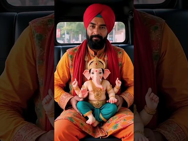 Bappa ji with papa ji ️ #ganpati #bappa #ganesh #ganeshchaturthi #shorts #ganpatibappamorya