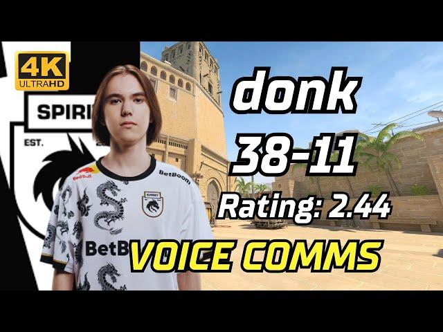 【4K】donk (38-11) rt:2.44 VOICE COMMS (mirage) | FACEIT Ranked NA (English Subtitles) | Jun 2, 2024