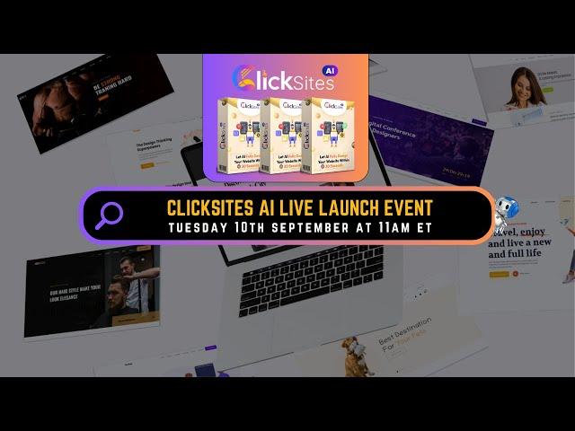 ClickSites.ai Live Launch Stream Party