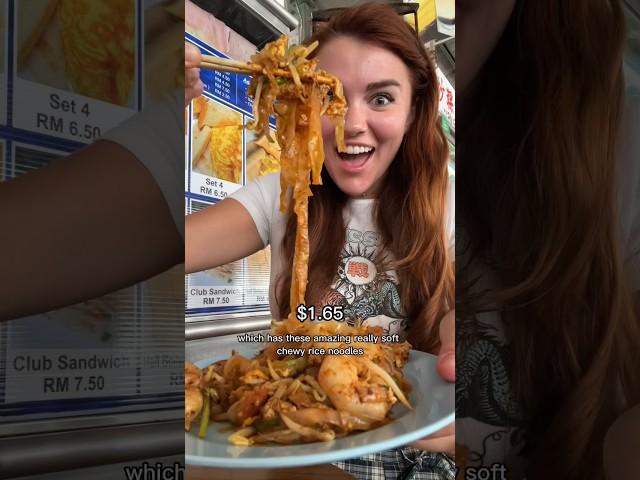 Only eating street food for a full day in Malaysia! #foodie #shorts #malaysia #noodles #eating