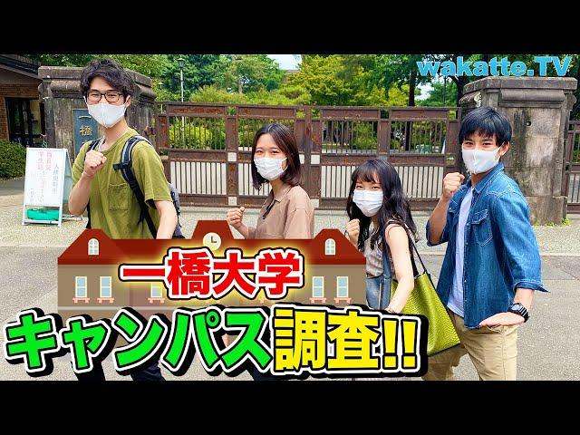 【どのくらい優秀？】一橋大学のキャンパス調査！【wakatte TV】#569