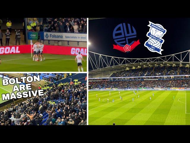 BOLTON BEAT TOP OF THE LEAGUE BLUES IN ONE OF THE BIGGEST GAMES OF THE SEASON |Bolton 3-1 Birmingham