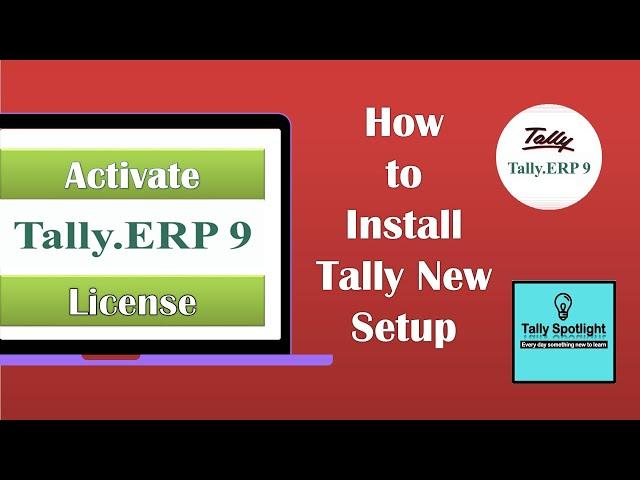 Tally.ERP9 New Installation & Activation | How to activate Tally.ER9 License