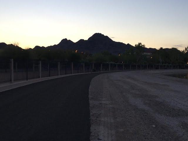 Running Along the Arizona Canal in Phoenix